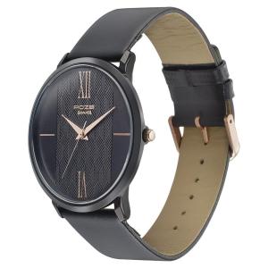 Leather Watch In Black